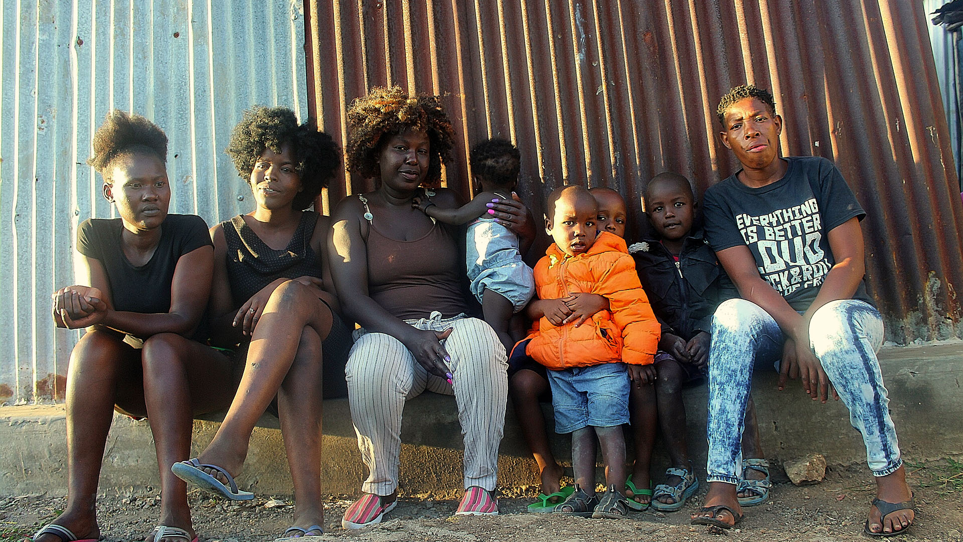 Advella and some of the girls she is currently helping get back to their feet